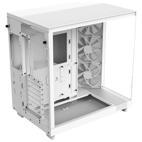 Carcasă NZXT H6 Flow Mid Tower / White photo 3