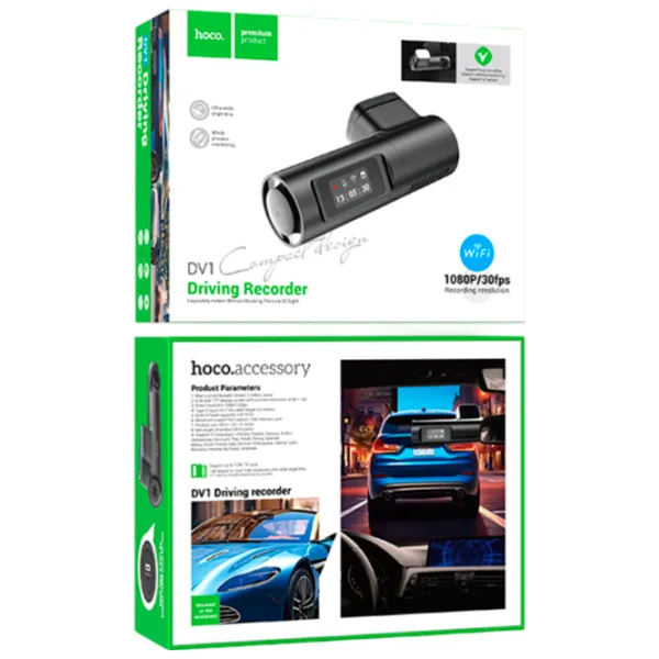 Cameră Auto Hoco DV1 Driving Recorder CMOS/ Black photo 5