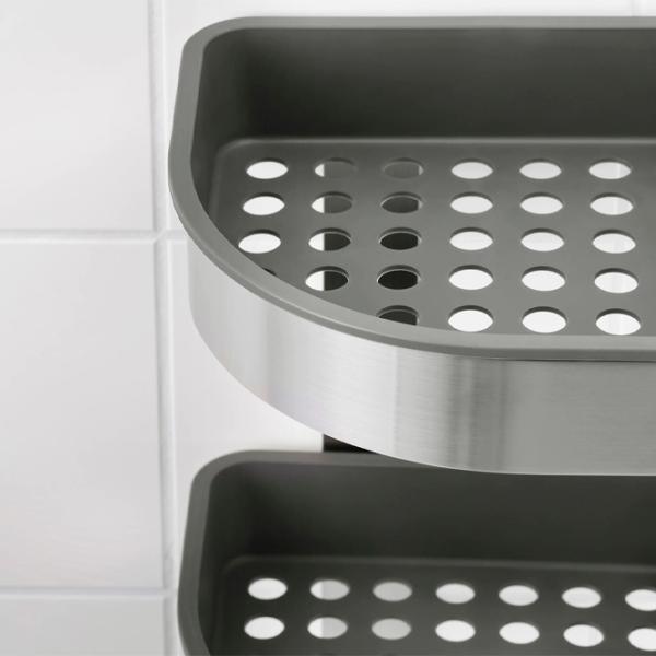 Полка для ванной Ikea Brogrund Нержавеющая сталь/ Серебристый photo 3