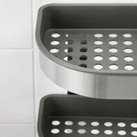 Raft pentru baie Ikea Brogrund Oțel inoxidabil/ Silver photo 3