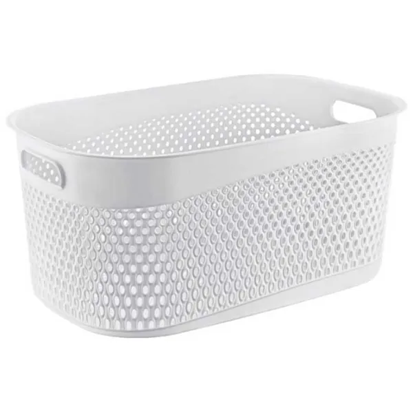 Coș pentru rufe Turan Katre TRN-170 35 l/ Plastic/ White photo 1