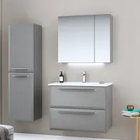 Seturi mobilă de baie Orka Nuvola 80 MDF/ Gray photo 3