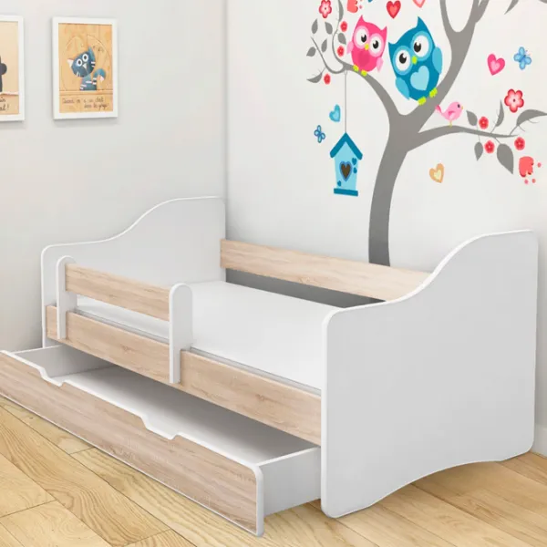 Детская кровать ACMA Meble Acma III Happy 80 x 160 см/ ЛДСП/ White photo 4 Детская кровать ACMA Meble Acma III Happy 80 x 160 см/ ЛДСП/ White photo 4
