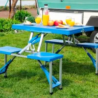 Set mobilă terasă Trizand 23239 Aluminiu/ Polipropilenă/ Aluminiu/ Blue photo 6
