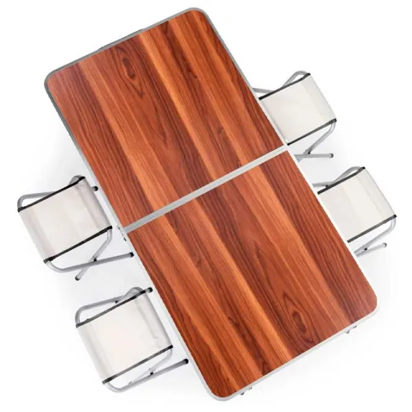 Set mobilă terasă Modern Home GMGF-RM07 Metal/ Polipropilenă/ Metal/ Brown photo 3
