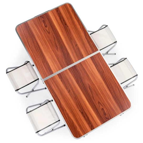 Set mobilă terasă Modern Home GMGF-RM07 Metal/ Polipropilenă/ Metal/ Brown photo 3