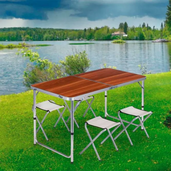 Set mobilă terasă Modern Home GMGF-RM07 Metal/ Polipropilenă/ Metal/ Brown photo 4