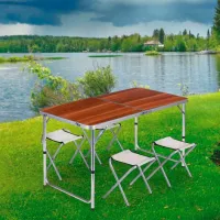 Set mobilă terasă Modern Home GMGF-RM07 Metal/ Polipropilenă/ Metal/ Brown photo 4