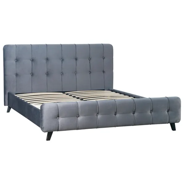 Кровать Mebel Elite Lino 160 x 200 см/ Массив/ Серый photo 1