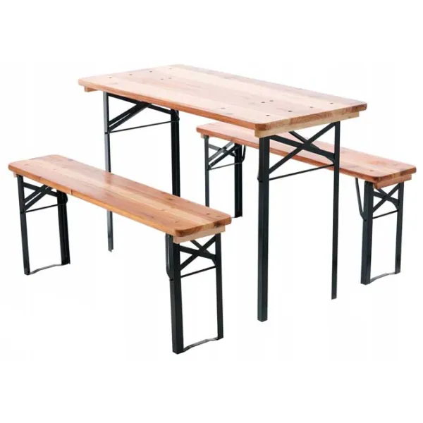 Set mobilă terasă GardenLine MEB0780 Metal/ Lemn/ Lemn/ Brown photo 4