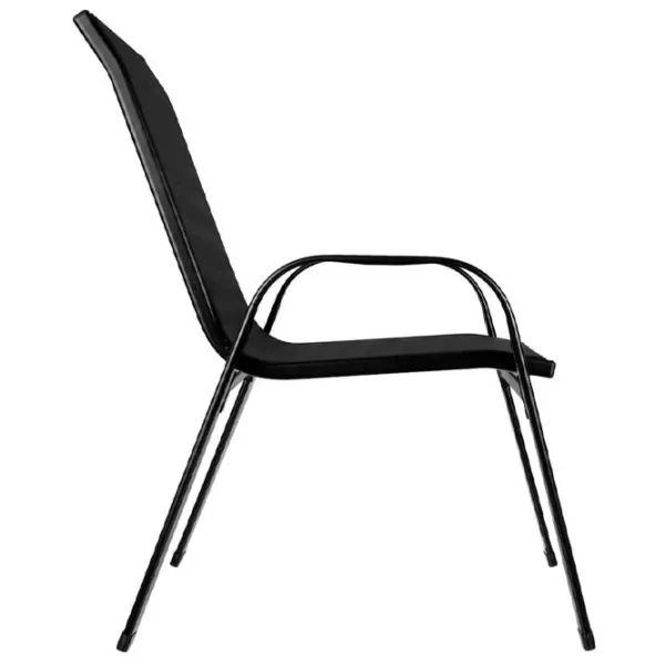 Set mobilă terasă GardenLine TIH3521 Metal/ Sticlă/ Stofă/ Black photo 2