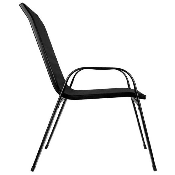 Set mobilă terasă GardenLine TIH3521 Metal/ Sticlă/ Stofă/ Black photo 2