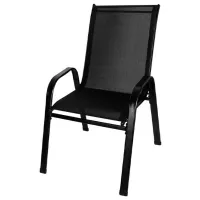 Set mobilă terasă GardenLine TIH3521 Metal/ Sticlă/ Stofă/ Black photo 6