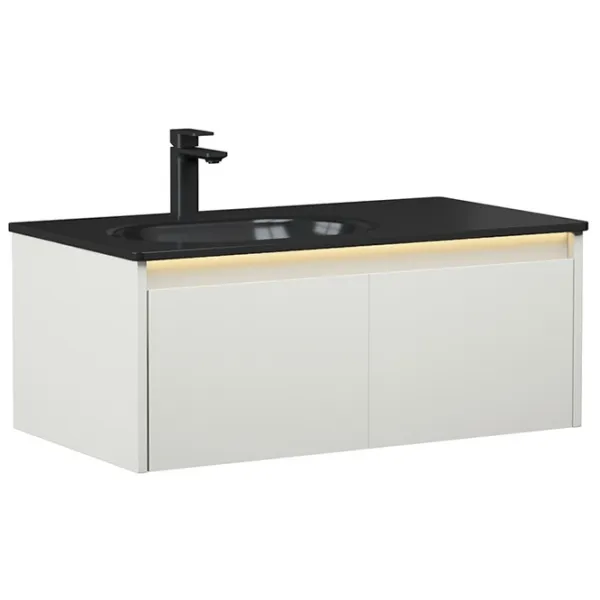 Seturi mobilă de baie Orka Lisbon 110 MDF/ Cashmire photo 1