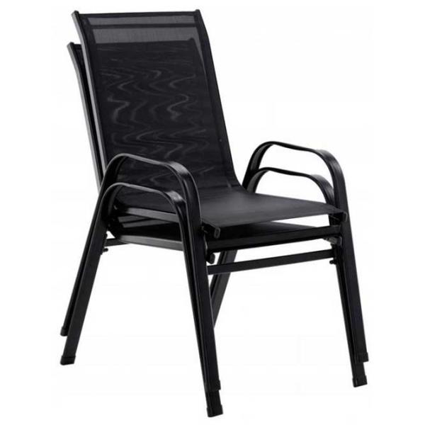 Set mobilă terasă GardenLine NEO6397 Oțel/ Sticlă/ Stofă/ Black photo 2