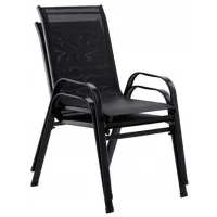 Set mobilă terasă GardenLine NEO6397 Oțel/ Sticlă/ Stofă/ Black photo 2