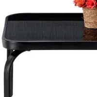 Set mobilă terasă GardenLine NEO6397 Oțel/ Sticlă/ Stofă/ Black photo 4