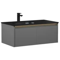 Seturi mobilă de baie Orka Lisbon 110 MDF/ Antracit