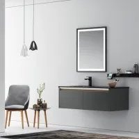 Seturi mobilă de baie Orka Lisbon 110 MDF/ Antracit photo 2