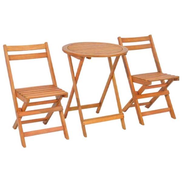 Set mobilă terasă Costway HW71590 Masiv/ Lemn/ Lemn/ Beige photo 1