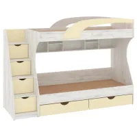 Pat pentru copii Pehotin Cadet 80 x 190 cm/ PAL/ Beige