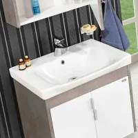 Seturi mobilă de baie Orka Luna 80 MDF/ Gray photo 2