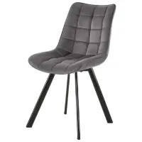 Scaun de bucătărie AG K332 Velur/ Dark Gray Black