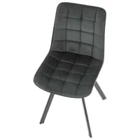 Scaun de bucătărie AG K332 Velur/ Dark Gray Black photo 2