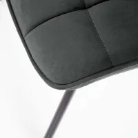 Scaun de bucătărie AG K332 Velur/ Dark Gray Black photo 5