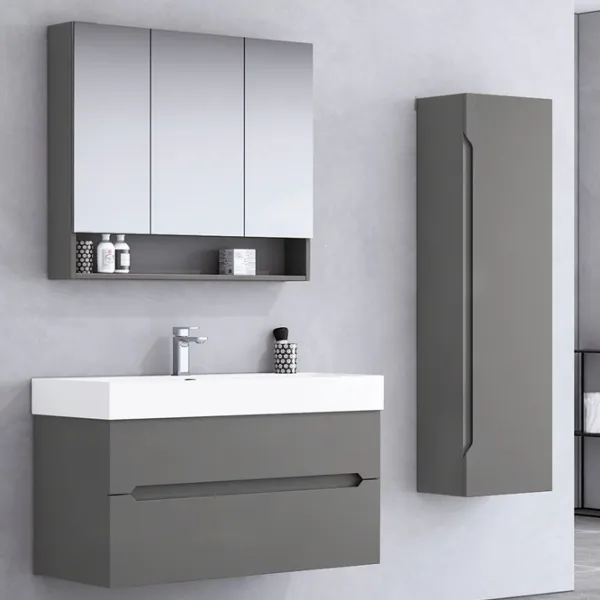 Seturi mobilă de baie Orka Malta 100 MDF/ Gray photo 3