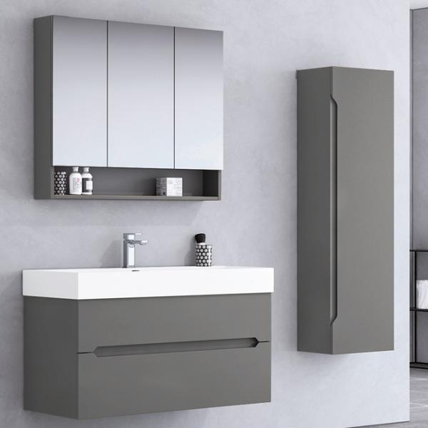 Seturi mobilă de baie Orka Malta 100 MDF/ Gray photo 3
