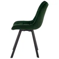 Scaun de bucătărie AG K332 Velur/ Dark Green Black photo 6