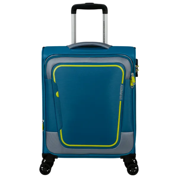 Valiză American Tourister Pulsonic Spinner Expandable 40 l/ Lime Green Blue photo 1 Valiză American Tourister Pulsonic Spinner Expandable 40 l/ Lime Green Blue photo 1