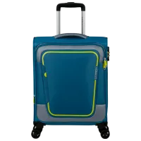 Valiză American Tourister Pulsonic Spinner Expandable 40 l/ Lime Green Blue