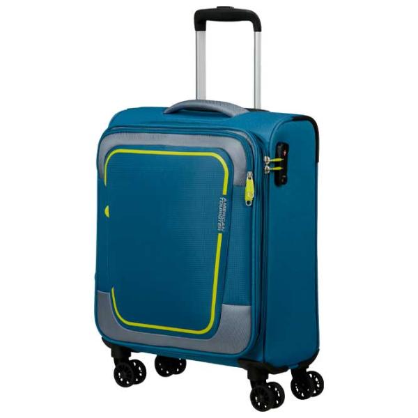 Valiză American Tourister Pulsonic Spinner Expandable 40 l/ Lime Green Blue photo 2 Valiză American Tourister Pulsonic Spinner Expandable 40 l/ Lime Green Blue photo 2