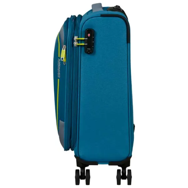 Valiză American Tourister Pulsonic Spinner Expandable 40 l/ Lime Green Blue photo 5 Valiză American Tourister Pulsonic Spinner Expandable 40 l/ Lime Green Blue photo 5