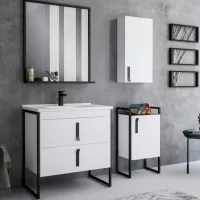 Seturi mobilă de baie Orka Modena 100 MDF/ Black photo 2