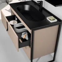 Seturi mobilă de baie Orka Modena 80 MDF/ Black photo 2