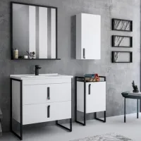 Seturi mobilă de baie Orka Modena 80 MDF/ Black photo 3