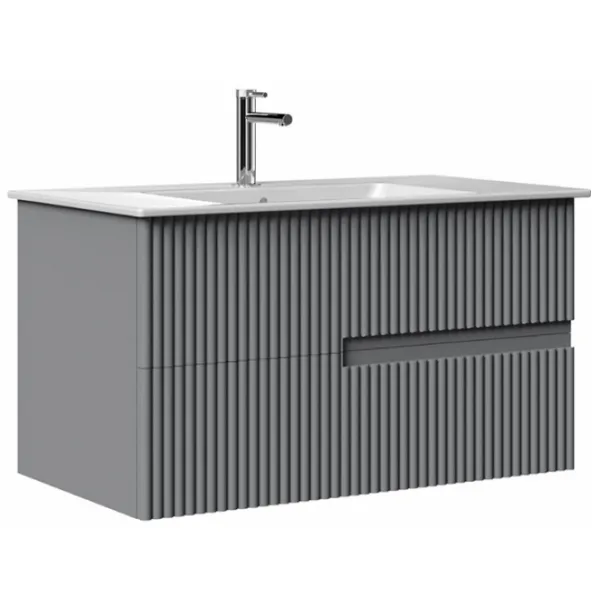 Seturi mobilă de baie Orka Moonlight 120 MDF/ Gray photo 1