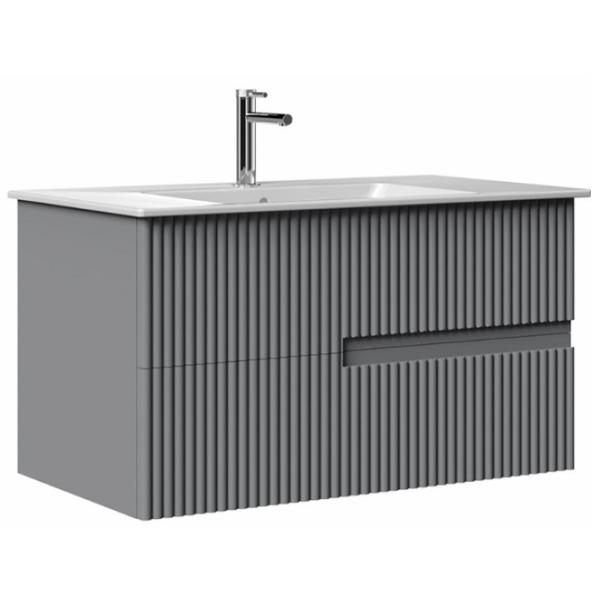 Seturi mobilă de baie Orka Moonlight 120 MDF/ Gray photo 1