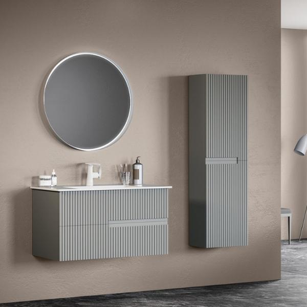 Seturi mobilă de baie Orka Moonlight 120 MDF/ Gray photo 3