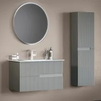 Seturi mobilă de baie Orka Moonlight 70 MDF/ Gray photo 2