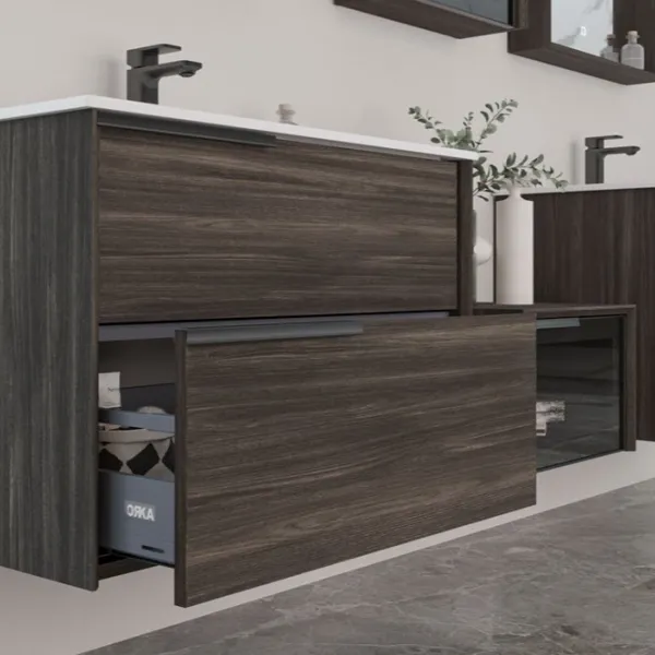 Seturi mobilă de baie Orka NOVENTA 70 MDF/ Brown photo 3