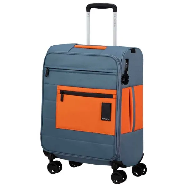Valiză Samsonite Vaycay Spinner expandable 42l/ Orange Grey photo 3