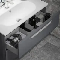 Seturi mobilă de baie Orka Nuvola 100 MDF/ Gray photo 2