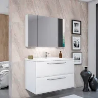 Seturi mobilă de baie Orka Nuvola 100 MDF/ White photo 3