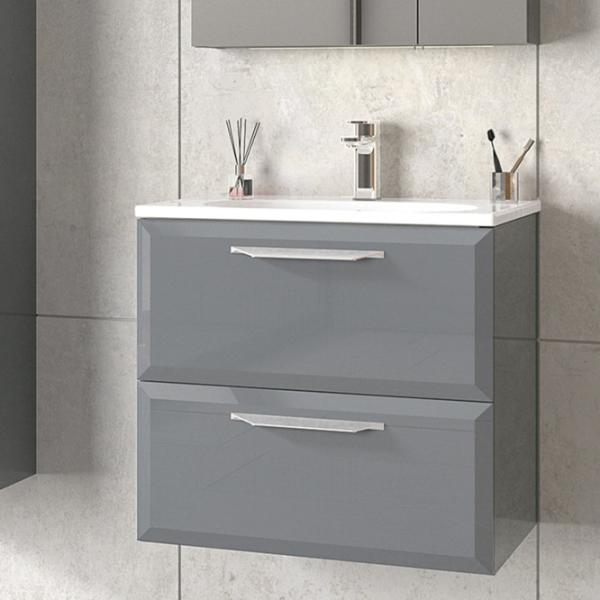 Seturi mobilă de baie Orka Nuvola 65 MDF/ Antracit photo 2
