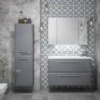Seturi mobilă de baie Orka Nuvola 80 MDF/ Antracit photo 2