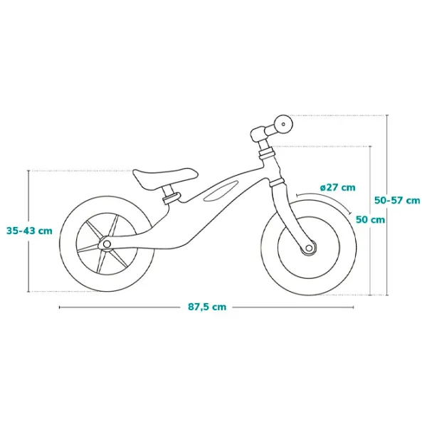 Беговел Lionelo Bart 12" 12" Магниевый сплав/ Фиолетовый photo 6 Беговел Lionelo Bart 12" 12" Магниевый сплав/ Фиолетовый photo 6